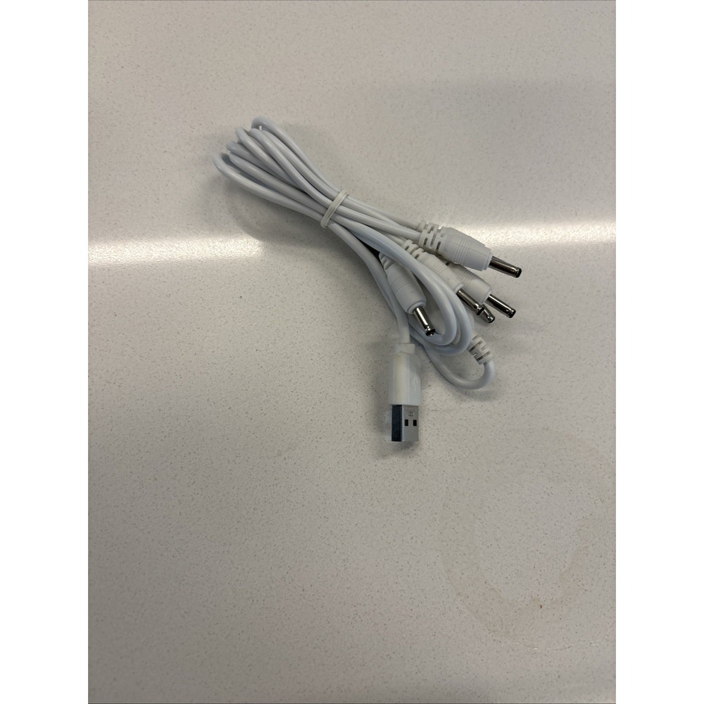 USB to DC Power Splitter Cable X6 5.5mm X 2.1mm Barrel Plugs - Picture 7 of 8